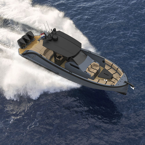 Express-Cruiser / Außenborder - LEKKER 38 - Lekker Boats - dreimotorig / Open / mit Mittelkonsole