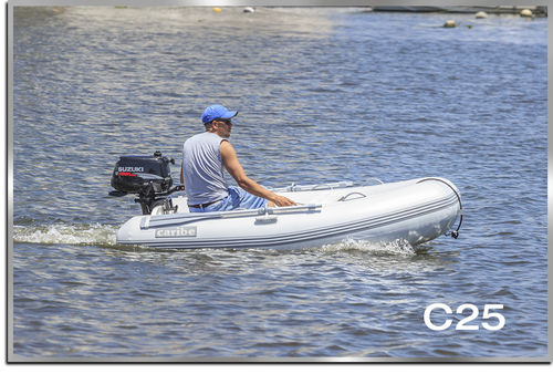 Außenborder-Schlauchboot - C25 - Make Sense Marine Corp DBA Caribe Nautica - halbstarr / max. 4 Personen