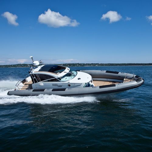 Innenborder-Schlauchboot - RIB 36 EXPLORER - Ridas Yacht - halbstarr / mit geschlossenem Cockpit / mit Kabine