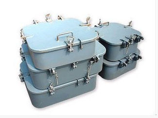 Deckluke für Schiffe - Qilin Marine international co., Ltd - quadratisch / öffnend / mit abgerundetem Winkel