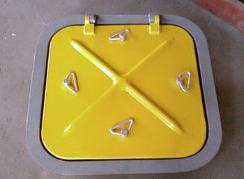 Deckluke für Schiffe - Quick Open - Qilin Marine international co., Ltd - quadratisch / öffnend / Aluminium