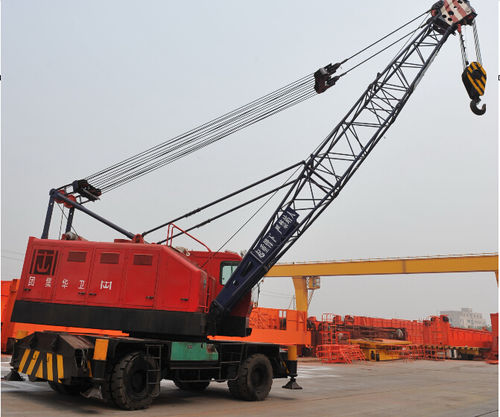 Hafenkran - Henan Weihua Heavy Machinery Co., LTD - Portal / auf Raupen / mit Gummireifen