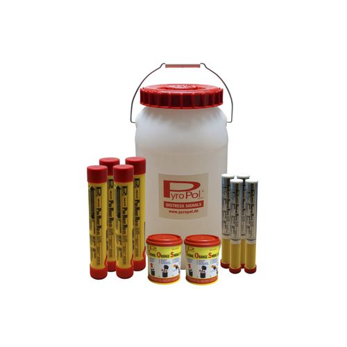 Seenot-Set für Boote : Offshore (Handfackel, Hand-Rauchsignal, Signalraketen) - 2-1308500 - PyroPol GmbH