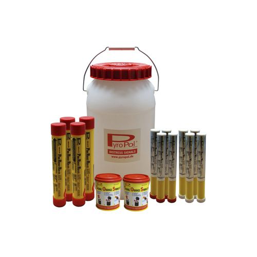 Seenot-Set für Boote : Coastal (Handfackel, Hand-Rauchsignal, Signalraketen) - 2-1308600 - PyroPol GmbH