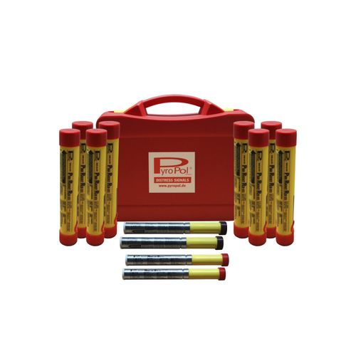 Seenot-Set für Boote : Offshore (Handfackel, Hand-Rauchsignal, Signalraketen) - 2-1308400 - PyroPol GmbH