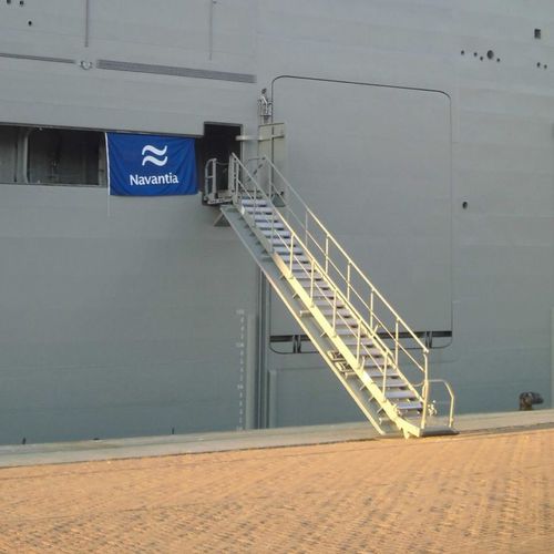 Landesteg für Schiffe - AISTER ALUMINIUM SHIPYARD - Teleskop / versenkbar / Aluminium