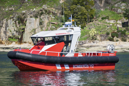 Feuerlöschboot-Berufsschiff - RAL-850 - AISTER ALUMINIUM SHIPYARD - Außenborder / Aluminium