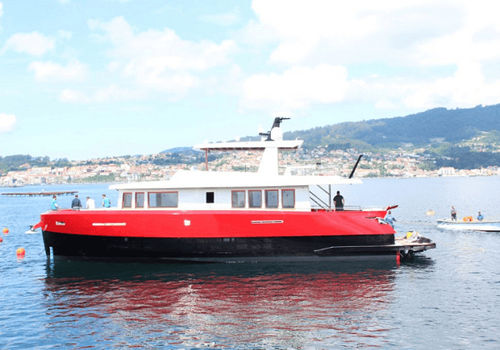 Passagierboot Berufsschiff - ATLANTIS XCAPE 76 - AISTER ALUMINIUM SHIPYARD - Innenborder / Aluminium