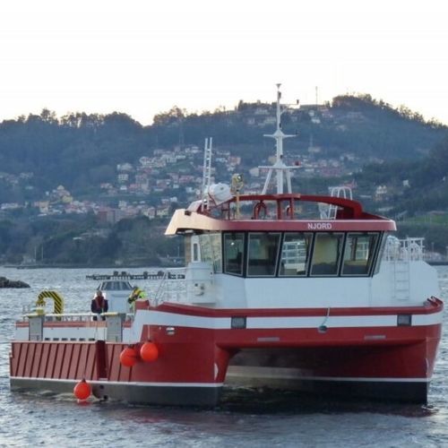 Boot für Aquakulturen Berufsschiff - CAT 15x10 - AISTER ALUMINIUM SHIPYARD - Katamaran / Innenborder