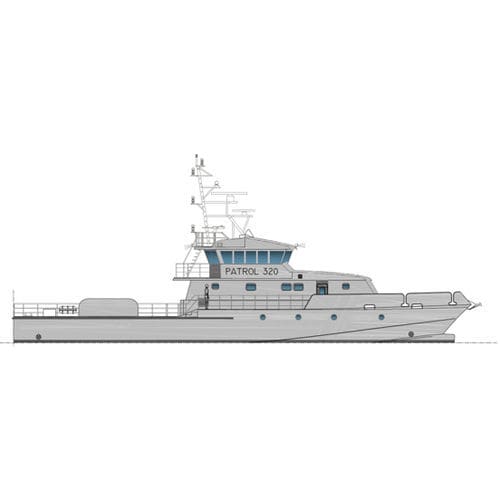 Überwachungsschiff - 32 - AISTER ALUMINIUM SHIPYARD
