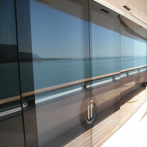 Glasschiebetür für Yachten - FPOD - RM Nautical - automatisch / gleitend