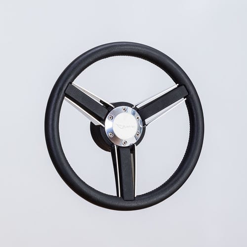 Motorboot-Lenkrad / Aluminium - SW0800 pol - Volantec OOD - Segelbootrennen / Design / mit Lederbezug