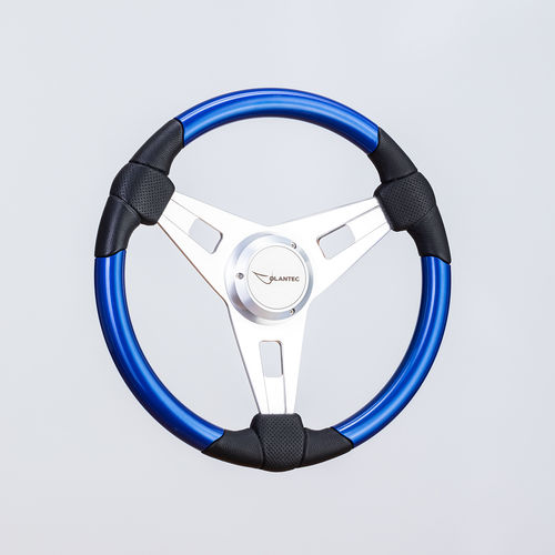Polyurethanbeschichtetes Motorboot-Lenkrad - SW0041 pol/blue - Volantec OOD - Aluminium / Segelbootrennen / Design