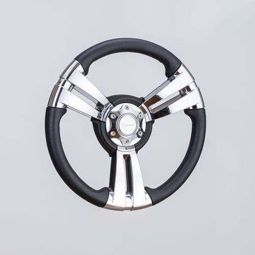 Polyurethanbeschichtetes Motorboot-Lenkrad - SW0029 chr - Volantec OOD - Aluminium / Design / 3-Speichen
