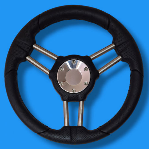 Motorboot-Lenkrad / Aluminium - SSS03 - Volantec OOD - schwarz