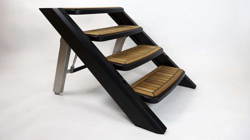Stufe für Boote / Edelstahl - Carbon foldable dock step - X-Quip