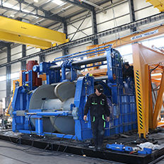 Winde für Schiffe - DMT MARINE EQUIPMENT SA - für Ankermanöver / Hydraulikmotor / zwei Trommeln