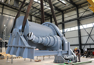 Winde für Schiffe - Spud Pole Electric Lifting - DMT MARINE EQUIPMENT SA - Anker / elektrisch / Einzeltrommel