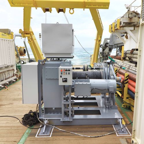 Winde für Schiffe - DMT MARINE EQUIPMENT SA - Anker / elektrisch / Einzeltrommel
