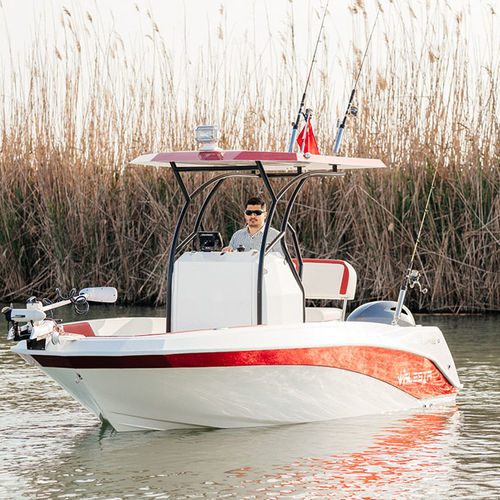 Außenborder-Konsolenboot - MARLIN 500 PRO - Alesta Marine - mit Mittelkonsole / Sportfischer / max. 5 Personen