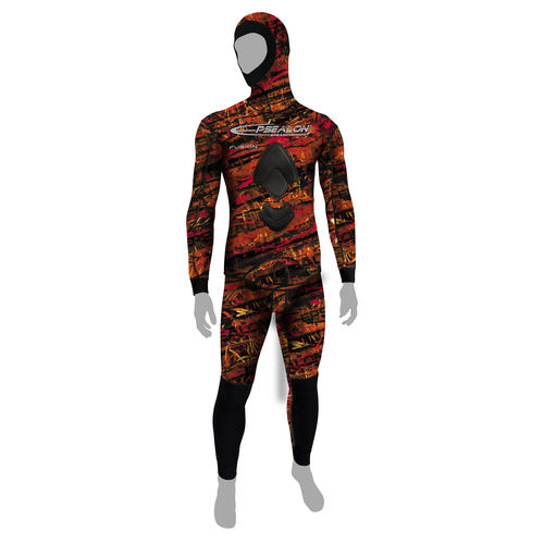 Nassanzug - Red Fusion - EPSEALON - Wassersport / mit Kopfhaube / zweiteilig