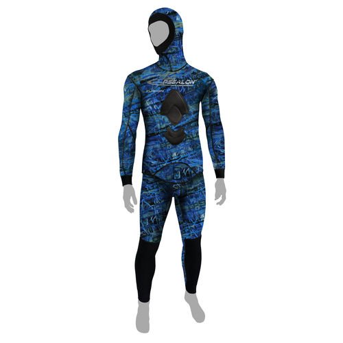 Nassanzug - Blue Fusion - EPSEALON - Wassersport / mit Kopfhaube / zweiteilig