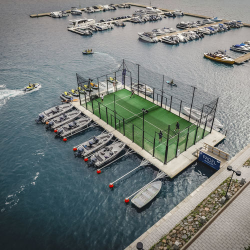 Schwimmende Plattform - BLUET FLOATING SOLUTIONS - für Yachthafen / Modulare / Padelplatz