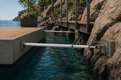 Befestigung für Schwimmstege - BLUET FLOATING SOLUTIONS