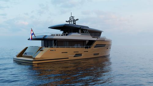 Motoryacht für Kreuzfahrten - Pacific Omega 78 - Trimm Design BV - Explorer / Versand / mit Steuerhaus