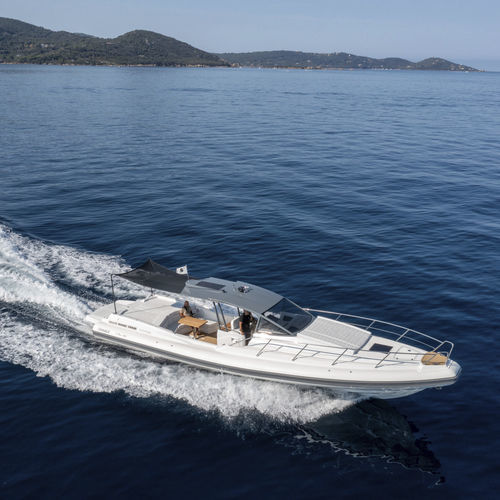 Innenborder-Schlauchboot - MAIO 1400 - Fanale Marine - zweimotorig / halbstarr / Open