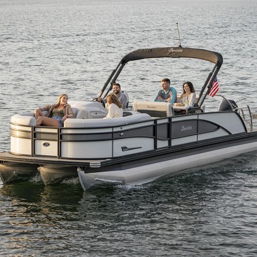 Außenborder-Pontonboot - Corsa 25UE - Barletta Boat Company - tri-tube / Open / mit Seitenkonsole