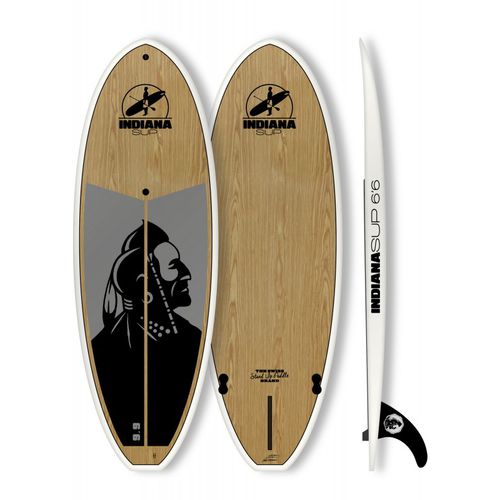 Allround-SUP - 6'6 - Indiana Paddle & Surf - für Kinder / Epoxid / Holz