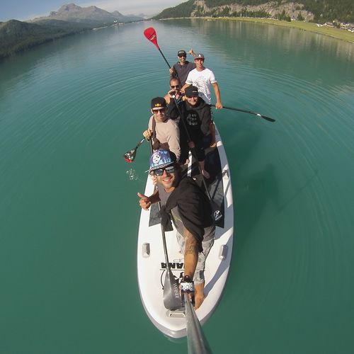 Aufblasbares SUP - 18'6 Big Chief - Indiana Paddle & Surf - Touring / 7 Plätze und mehr / Verbundwerkstoff