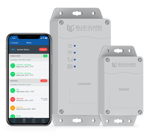 Sicherheits und Alarmsystem für Yacht - BG-Link - Blue Guard Innovations - für Boote / Bilge / für Batterie