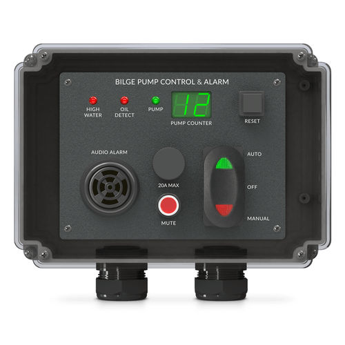 Bedienfeld für Boot - BG-CP-E - Blue Guard Innovations - für Pumpen / mit Alarm