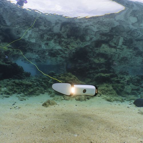 Unterwasser-Marine-Drohne / Fotografie - TRIDENT - OpenROV - verkabelt