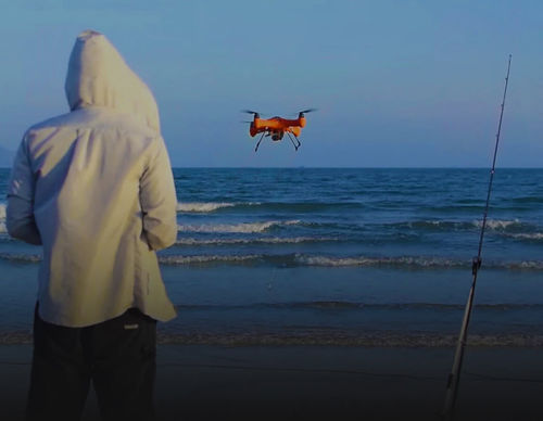 Quadrikopter-Drohne - Splash Drone 3 Fisherman - SWELLPRO - für Angelsport / wasserdicht / schwimmend
