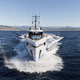 Megayacht für Kreuzfahrten / Raised Pilothouse / 6 Kabinen