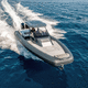 Außenborder-Schlauchboot / zweimotorig / halbstarr / mit Mittelkonsole