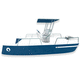 Offenes Boot / Katamaran / elektrisch / Außenborder / Open