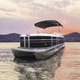 elektrisches Pontonboot / Außenborder / Open / Sonnendeck
