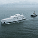 Megayacht für Kreuzfahrten / Raised Pilothouse / mit Pool