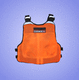 Wassersport-Schwimmweste / für Männer / Schaumstoff / orange