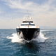 Superyacht für Kreuzfahrten / Raised Pilothouse / Verdränger