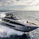 Motoryacht für Kreuzfahrten / Flybridge / V-Drive / GFK