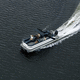 Außenborder-Pontonboot / zweimotorig / tri-tube / Open