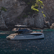 Motor-Katamarane Motoryacht / für Kreuzfahrten / Flybridge / Innenborder