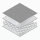 Sandwichplatte für Schiffszwischenwände / Aluminium-Wabenstruktur / Edelstahl