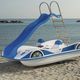 Fünfsitzer-Tretboot / Glasfaser / blau / weiß