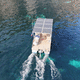 Katamaran-Konsolenboot / Außenborder / elektrisch / mit Seitenkonsole